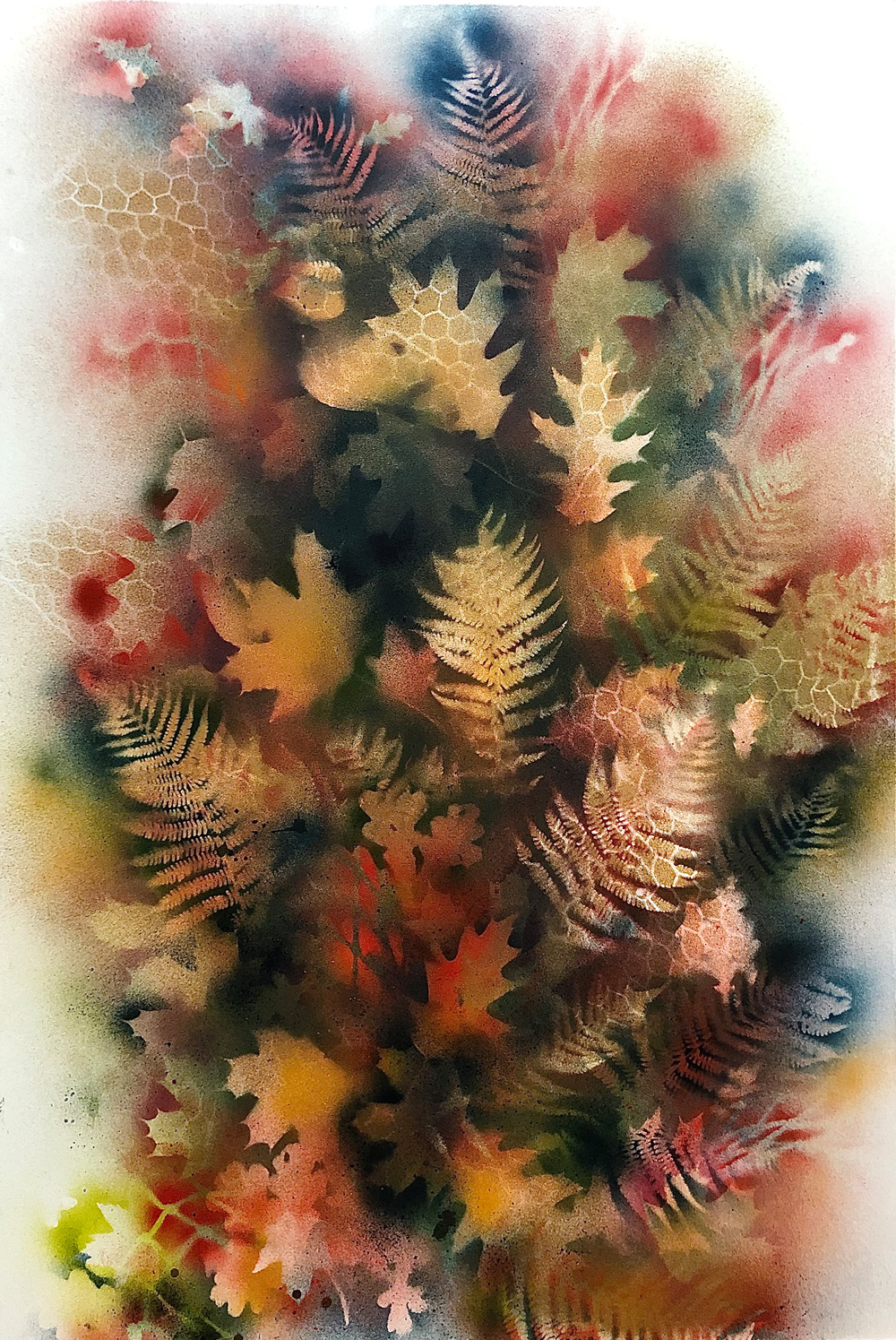 Autumn Abstracct 100x140 Spraypaint & Acryl on Canvas